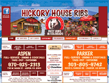 Tablet Screenshot of hickoryhouseribs.com